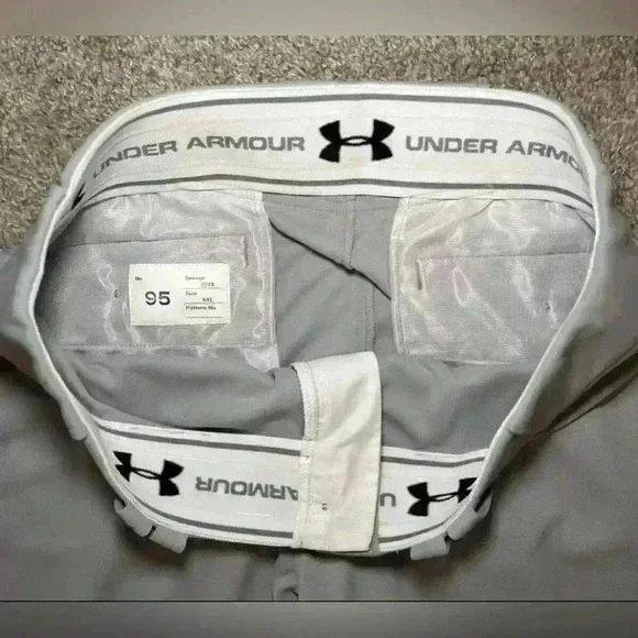 Under Armour Mens Baseball Pants Size XXL Tall Measures 34 X 39 Zip Button Close - Picture 6 of 7